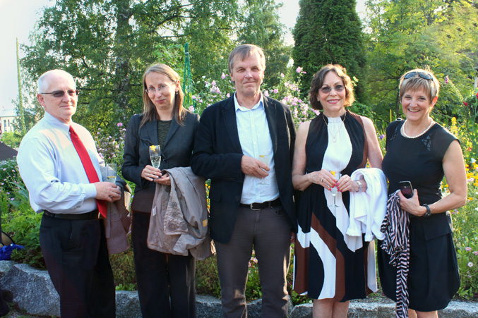 Group outside at Survo Manor