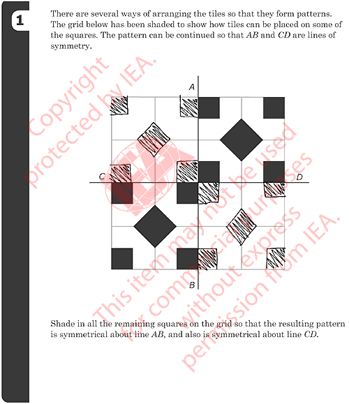 Geometry Tiling Item 1 Sample Answer