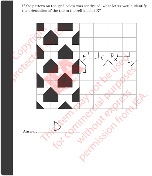 Geometry Tiling Item 2 Sample Answer